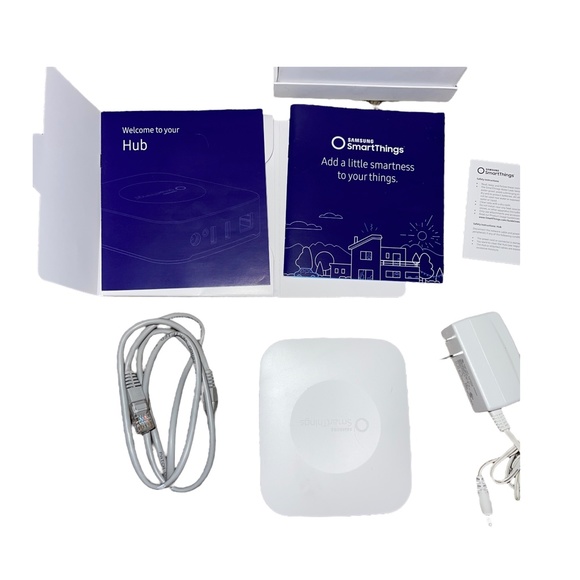 Samsung SmartThings Smart Hub 2nd Generation STH-ETH-250 w/cords, Tested Works! - Picture 2 of 16